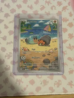 Pokemon TCG Black Bolt Dwebble 129/086 Illustration Rare - Image 1