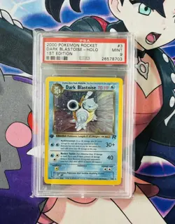 Dark Blastoise Holo – Team Rocket 1st Edition 3/82 PSA 9 Mint (2000) Pokemon - Image 1