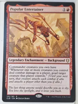 Popular Entertainer - Commander: Baldur's Gate - Magic the Gathering MTG Nice! - Image 1