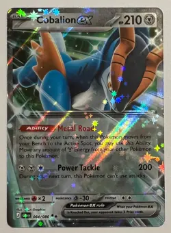 Pokemon TCG Chaos Rising - Cobalion ex - Double Rare Holo - 064/086 - NM - Image 1