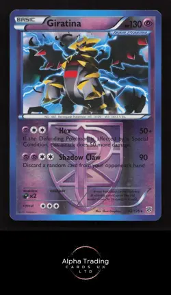 Giratina 62/135 Rare Plasma Storm Pokemon Reverse Holo Moderately Played - Image 1