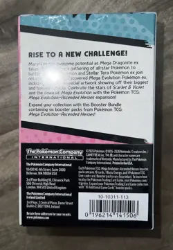 POKEMON Ascended Heroes Booster Bundle NEW FACTORY SEALED (6 Booster Packs) - Image 2