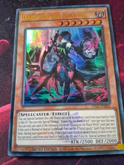 Yu-Gi-Oh! Diabellstar the Black Witch 25LP-EN001 Emblazoned Secret Rare WCS 2025 - Image 1