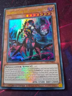 Yu-Gi-Oh! Diabellstar the Black Witch 25LP-EN001 Emblazoned Secret Rare WCS 2025 - Image 2