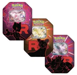 Pokemon TCG: Team Rocket Tin - full Set of 3 - New & Sealed Destined rivals - Image 1