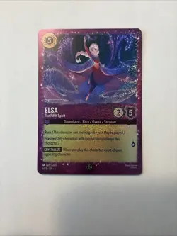 Disney Lorcana Elsa The Fifth Spirit 6/P3 Glitter Foil - Image 1