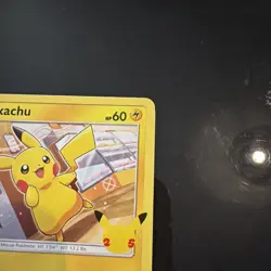 Pikachu McDonalds Pokemon Promo Card 25/25 - 25th Anniversary NON HOLO - Image 4