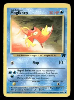 Magikarp - 47/82 - Uncommon - Team Rocket - Pokemon Card - MP - Image 1