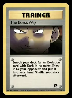 The Boss's Way - 73/82 - Uncommon - Team Rocket - Pokemon Card - MP - Image 1