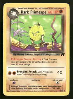 Dark Primeape - 43/82 - Uncommon - Team Rocket - Pokemon Card - MP - Image 1
