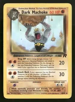 Dark Machoke - 40/82 - Uncommon - Team Rocket - Pokemon Card - MP - Image 1