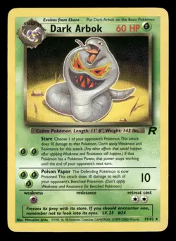 Dark Arbok - 19/82 - Rare - Team Rocket - Pokemon Card - MP - Image 1