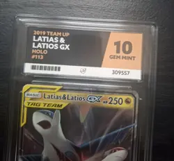 Latias & Latios GX 113/181 ACE 10- Team Up Holo Pokemon Card Gem Mint - Image 2