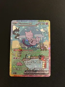 Mewtwo Ex Pokemon Card Display Art Card - Image 1