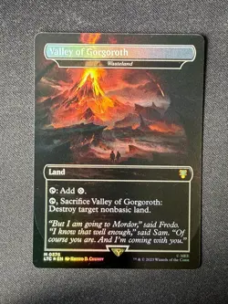 Valley of Gorgoroth / Wasteland FOIL (Lord of the Rings) - Magic (MTG) Near Mint - Image 1