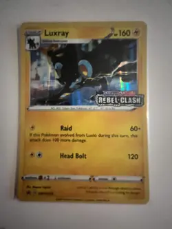 Luxray SWSH023 Prerelease Promo Holo Near Mint Condition Rebel Clash Promo - Image 1