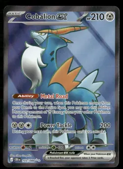 Cobalion ex 103/086 Ultra Rare Chaos Rising Pokemon Near Mint - Image 1