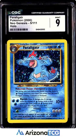 Pokemon 2000 Feraligatr 5/111 Holo Neo Genesis CGC 9 - Image 1