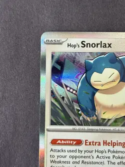 Pokemon Hop's Snorlax Journey Together #117/159 Rare Holo Near Mint - Image 3
