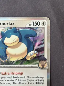 Pokemon Hop's Snorlax Journey Together #117/159 Rare Holo Near Mint - Image 4