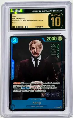 2024 One Piece Sanji Live Action Promo P-050 CGC 10 Pristine English - Image 1