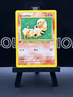 Pokemon GROWLITHE 68/105 Neo Destiny 1st Edition Pokemon Card LP Regular WOTC - Image 2
