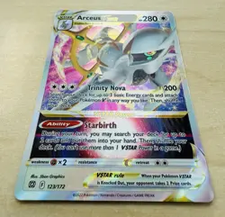 Arceus VSTAR 123/172 - SWSH Brilliant Stars Ultra Rare Holo Pokemon Card TCG NM - Image 2