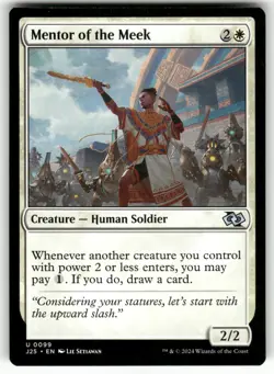Mentor of the Meek #99 (NM) Foundations Jumpstart J25 Magic MTG - Image 1