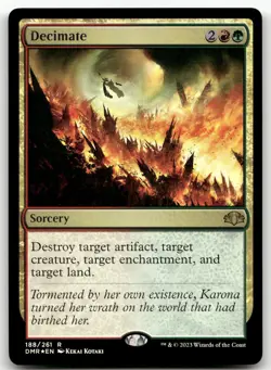Decimate #188 (Foil) (NM) Dominaria Remastered DMR Magic MTG - Image 1