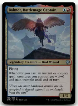 Balmor, Battlemage Captain #196 (Foil) (NM) Dominaria United DMU Magic MTG - Image 1