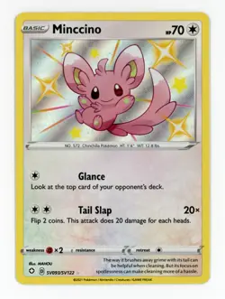 Minccino SV093/SV122 Shining Fates Shiny Holo Rare Pokemon - Near Mint! - Image 1