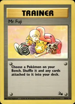 1999 Pokemon Trainer Fossil #58/62 Mr. Fuji - Image 1