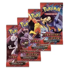 4 X Destined Rivals Booster Packs, Pokemon TCG (Full art set) - Image 1