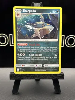 Sharpedo 82/149 Cosmos Holo Promo Pokemon 2017 Sun & Moon LP - Image 2