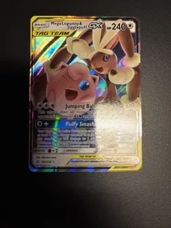 Pokemon TCG Mega Lopunny & Jigglypuff GX 165/236 Cosmic Eclipse 2019 Tag Team - Image 2