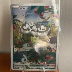 Starly Holo Illustration Rare 221/198 SV01 Scarlet & Violet Base Pokemon TCG - Image 3