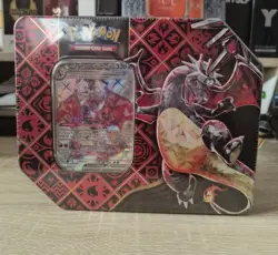 Pokemon TCG Scarlet & Violet Paldean Fates Booster Pack 5 Charizard Tin - Image 1