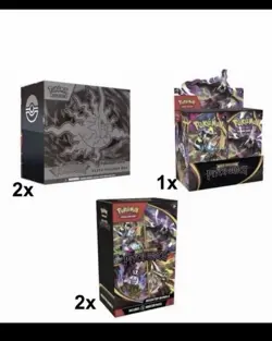 PITCH BLACK 2x Pokemon Center ETB, 2x Booster Bundle, 1x Booster Box *PRESALE* - Image 1