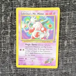 Pokemon TCG Sabrina's Mr. Mime Gym Challenge Uncommon 59/132 2000 Excellent - Image 1