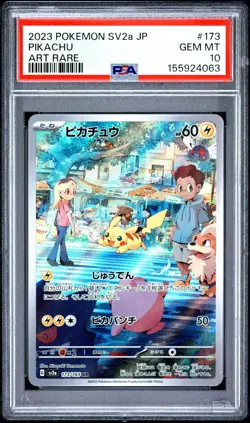 US SELLER PSA 10 Pikachu AR 173/165 Pokemon Japanese Sv2a 151 - Image 1