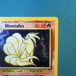Pokemon Vintage Holo Ninetales 12/102 Base Set WotC 1999 - Image 3