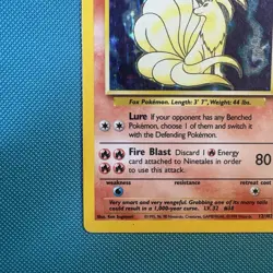 Pokemon Vintage Holo Ninetales 12/102 Base Set WotC 1999 - Image 5