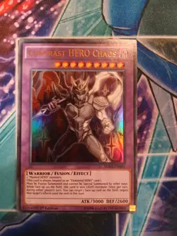 Yugioh Contrast HERO Chaos SDHS-EN041 1ST ED NM ULTRA - Image 1