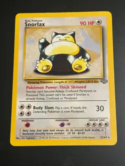 Snorlax (27) Unlimited Rare Jungle 27/64 LP-MP - Image 1