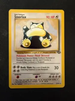 Snorlax - 27/64 - Rare Unlimited Jungle - Pokemon TCG - MP - Image 1