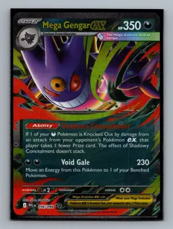 Mega Gengar ex #056/094 Holo Phantasmal Flames Pokemon Card - NM - Image 1