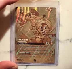 Disney Lorcana Azurite Sea Chip 'N Dale: Recovery Rangers 205/204 Enchanted Card - Image 1