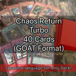 Chaos Turbo Retro (GOAT Format) 40 Japanese Deck Yu-Gi-Oh card fym0 n18 - Image 1