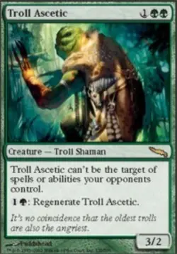 MTG Troll Ascetic - Foil, Mirrodin, Moderately Played, English - Image 1