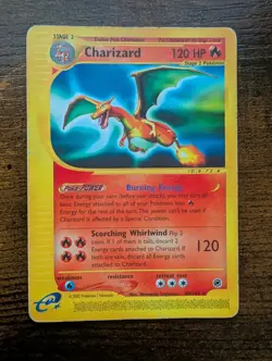 Pokemon Expedition Base Set Charizard 40/165 Non-Holo Rare E-Reader - Image 1